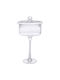 Iliadis Glass Sweet Jar with Lid and Foot Transparent 18x18x35cm