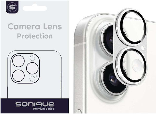Sonique Lens Full Προστασία Κάμερας Μεταλλικό Πλαίσιο Ασημί για το Apple iPhone 17