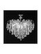 Alista Home Candelabru 5xE14 Ø49cm cu Cristale Transparent AT1CT-IM1P-HT2L-CC9324/5CH