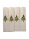 Nakas Concept Set Christmas Towels White L50xW50cm. 4pcs