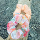 Велурен Scrunchie Тъмносин