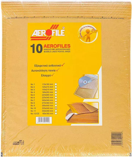 Aerofile Mailing Envelope Catalog Envelope Padded 10 Pieces 24x35cm No6