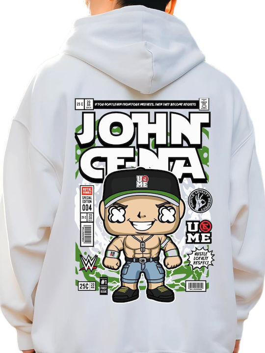Блуза С Качулка John Cena Pop Culture Бяла