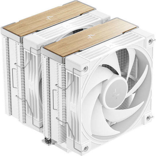 Deepcool AK620 G2 Охладител за ЦПУ Двойен вентилатор за Socket /A/M/4/A/M/5/1/2/0/0/1/1/5/x/1/7/0/0/ Бял