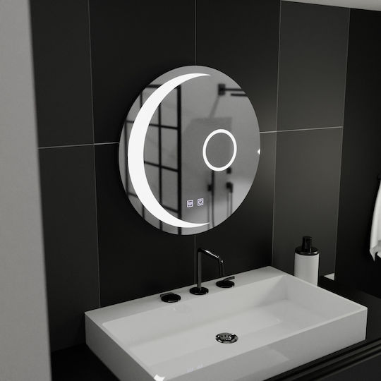 Alista Home Rund LED Berührung Badezimmerspiegel 60x60cm Transparent Alista Home Rund LED Berührung Badezimmerspiegel 60x60cm Transparent