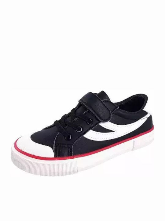 Chippo Kinder Sneakers mit Klettverschluss Schwarz