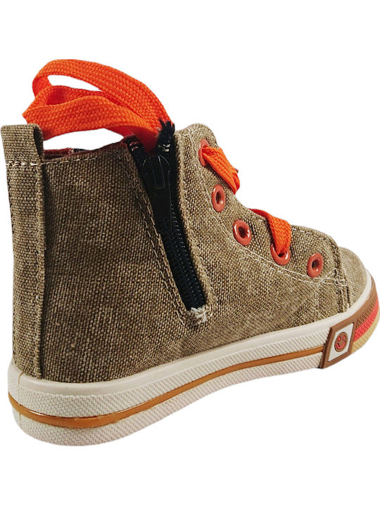 Chippo Παιδικά Sneakers High Μπεζ