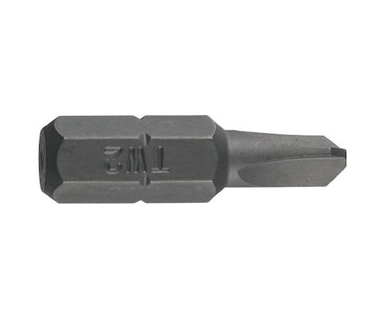 Bit Standard 1/4'' Din Iso 1173 Form C 6.3 Tri-Wing Profil Dim Tw 1 L 25