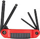 Set Hexagonal Socket Wrenches Ball End Folding Type