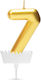 Number 7 Shaped Cake Candle