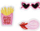PartyDeco Kiss Me Patch Sewing Supply 6.5x3cm 3pcs