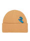 Screaming Beanie Unisex Beanie Knitted in Beige color