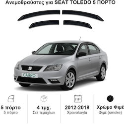 Heko Set Car Windbreakers Front and Back Dark Fime for Seat Toledo 2013+ 4 Pieces Heko Set Car Windbreakers Front and Back Dark Fime for Seat Toledo 2013+ 4 Pieces