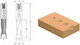 Cms Burghiu Găuri Orbe Tijă Cilindrică Șurub Plat Reglaj D10x27x57.5 Z2+2 Dr