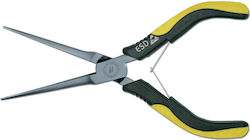 Esd Semi-rounded Sharp Tip Pliers Bimaterial Handle