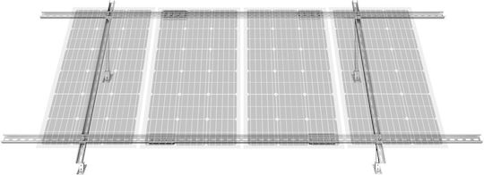 Vevor Photovoltaik-Zubehör Montageschiene Für Solarmodule Mehrfachstücke Verstellbare Halterungen 30°-60°