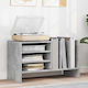 vidaXL Hi-Fi Furniture Gray 35x78.5x45cm