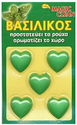Magic Clean Αρωματικό Ντουλάπας Καρδούλα Άρωμα Βασιλικό 1τεμ 1-47522