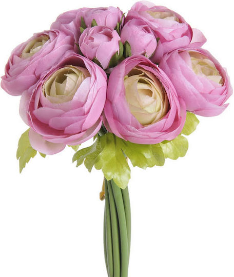 Pink Buttercup Bouquet 25cm