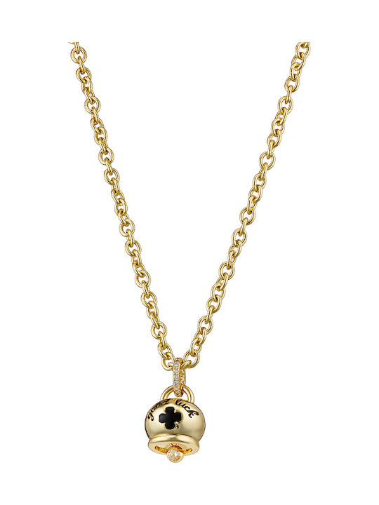 Oxette Necklace Talisman Gold Plated with Zircon