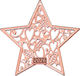Metal Decorative Star 6x6cm M2026/4494 Rose Gold