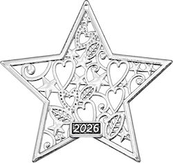 Метален Декоративен Star 6x6см М2026/4494 Сребрист
