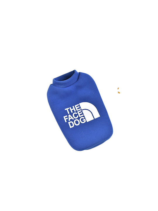 Denik Pets Sweatshirt Dog Face Sleeveless Blue ...