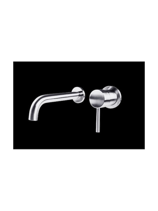 Gloria Built-in Faucet Mixer for for Bathroom Sink Silver