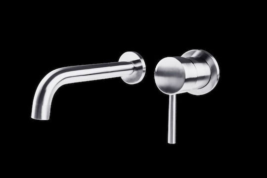 Gloria Built-in Faucet Mixer for for Bathroom Sink Silver Gloria Built-in Faucet Mixer for for Bathroom Sink Silver