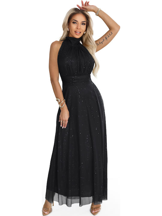 Numoco Maxi Φόρεμα για Γάμο / Βάπτιση Black