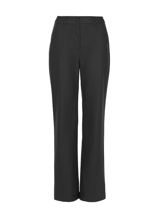 Women's Fabric Trousers Black