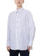 Дълъг ръкав Женска Риза White/blue