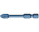 Bit Hexagonal 1/4'' Albastru Formă Șoc E 6.3 Phillips Ph 2 Profil