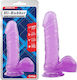 Chisa Novelties Hi Rubber Реалистично дилдо Със смукателна чашка Лилав