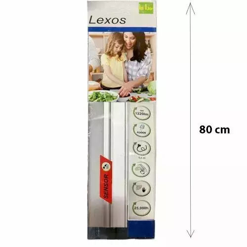 LED Лампа За Монтаж Под Шкаф Hi Lite Lexos 3650802-b9540 Сензор 80см 1220lm 18w Енергиен Клас A+ 4000k Неутрално Бяло Сребриста Въртяща Се Накланяща Се Свързващи Се Лампи