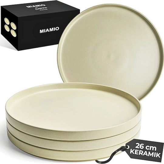 Miamio Bej Ceramică Set de Vase 4buc Miamio Bej Ceramică Set de Vase 4buc