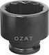 Ozat Impact Socket Head 1/2" 12 Points Short Size 10