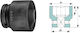 1'' Impact Socket Head 6 Sides Short 3 1/4''