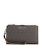 Wristlet Μεγάλο Γυναικείο Πορτοφόλι Καφέ