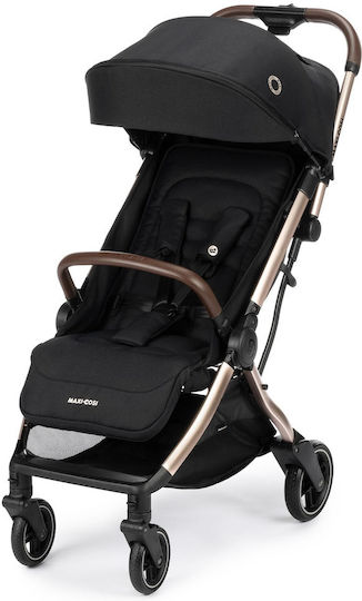 Maxi-Cosi Eva 3 Baby Stroller Suitable for Newborn Black Champagne 8.2kg
