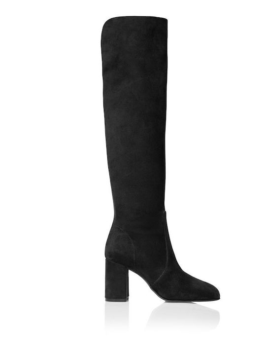 Damenstiefel Über dem Knie Schwarz