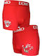 Men's Boxer Red with Patterns