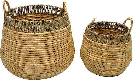 InTheBox Set Dekorative Körbe Korbweide Braune 46x46x45cm 2 Stück