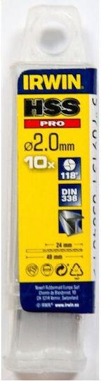 Irwin Set of 10 Diamond Drills HSS with Cylindrical Drill Top for Metal
