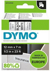 Dymo 45013 Ταινία Ετικετογράφου 1m x 12mm σε Μαύρο Χρώμα 5τμχ Dymo 45013 Ταινία Ετικετογράφου 1m x 12mm σε Μαύρο Χρώμα 5τμχ