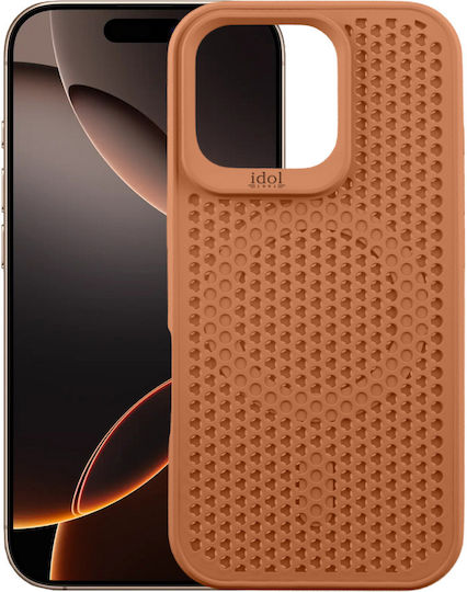 Idol 1991 Air Umschlag Rückseite Silikon Braun (iPhone 17 Pro Max / iPhone 17 Pro / iPhone 16 Pro Max)