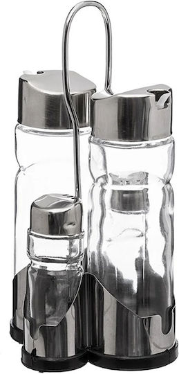 5Five Salt and Pepper Set Glass with Stand 5pcs