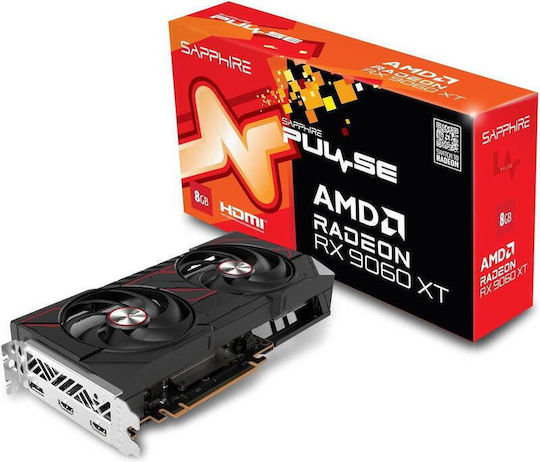 Sapphire Radeon RX 9060 XT 8GB GDDR6 Pulse Graphics Card