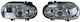 Front Lights Angel Eyes VW Golf IV R32 Chrome Without H7 Bulbs Set 2 Pieces