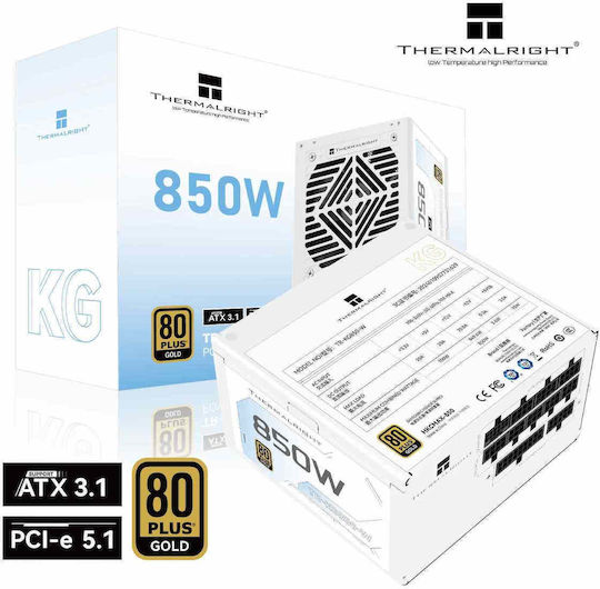 Thermalright TR-KG850 850W Λευκό Τροφοδοτικό Υπολογιστή Full Modular 80 Plus Gold